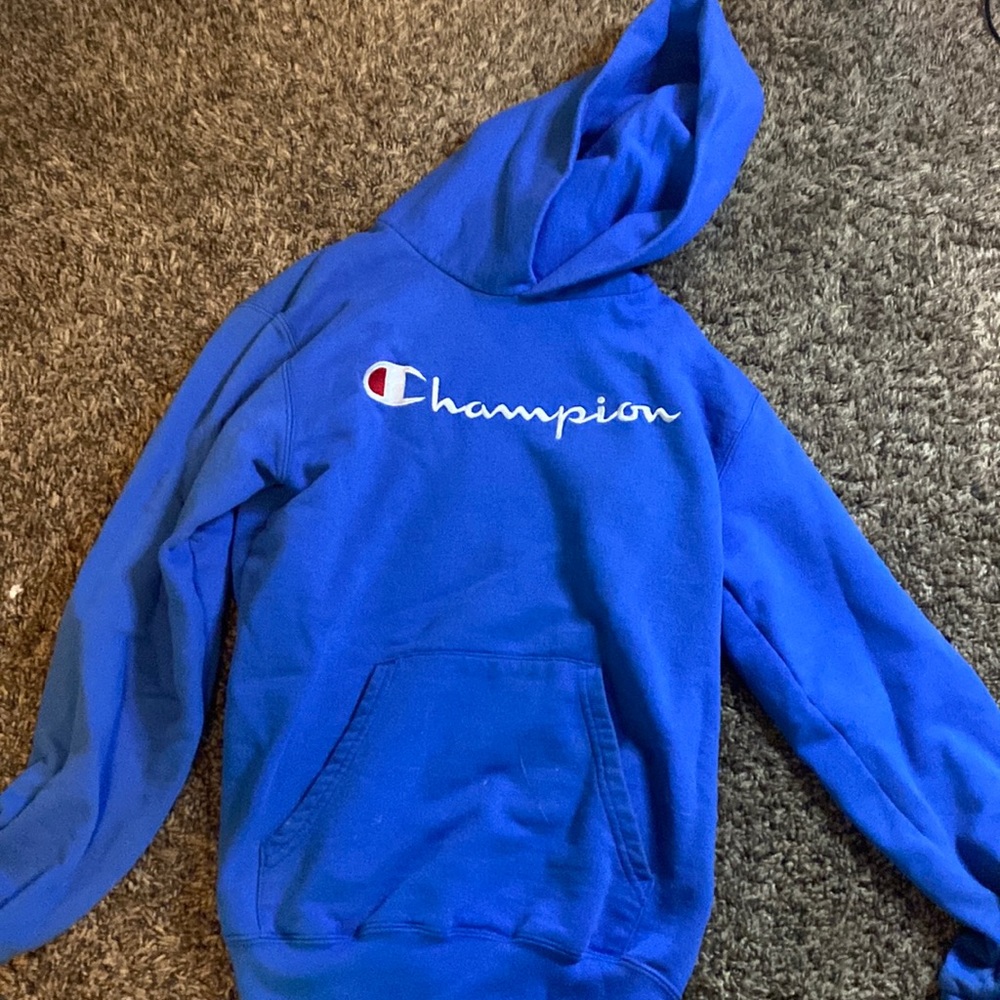 Champion blue hoodie